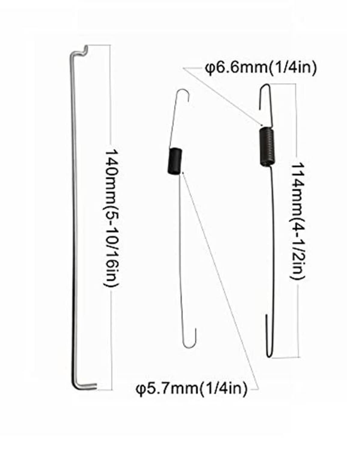Throttle control size diagram showing 6.6mm and 14mm/40mm measurements