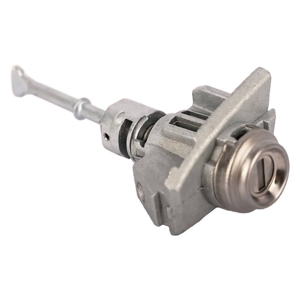 Metal ignition lock cylinder component with side lever and mounting base