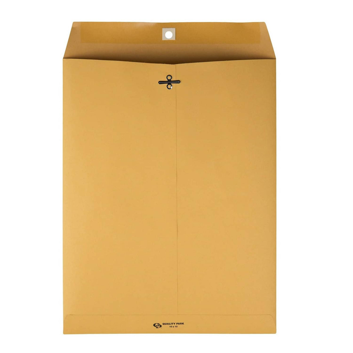 Kraft brown clasp envelope with metal clasp and inner fold