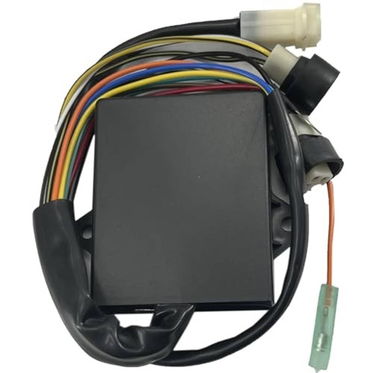 Black CDI ignitor control module with cable harness and assorted connector plugs