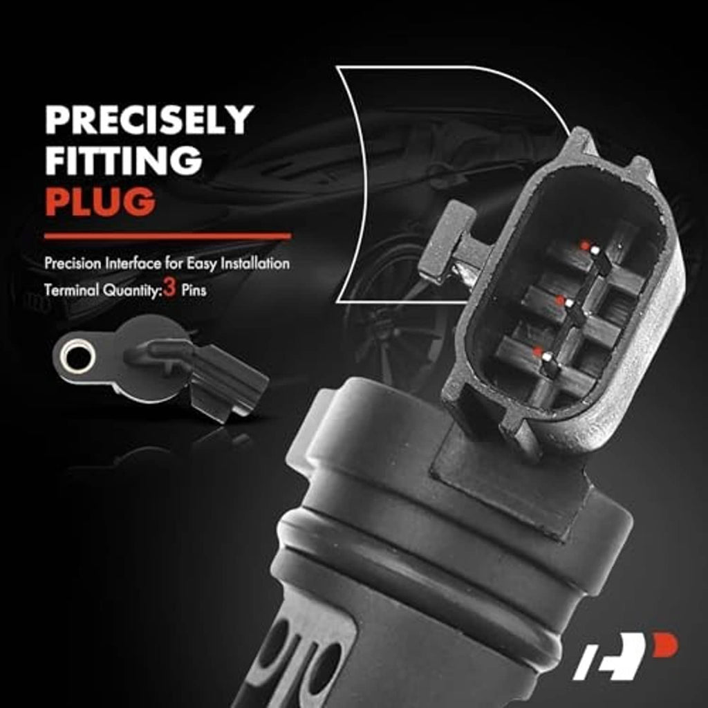 Camshaft position sensor plug with three-pin connector and sensor housing