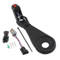 Trim tilt switch conversion kit set with black lever, parts, and wiring harness