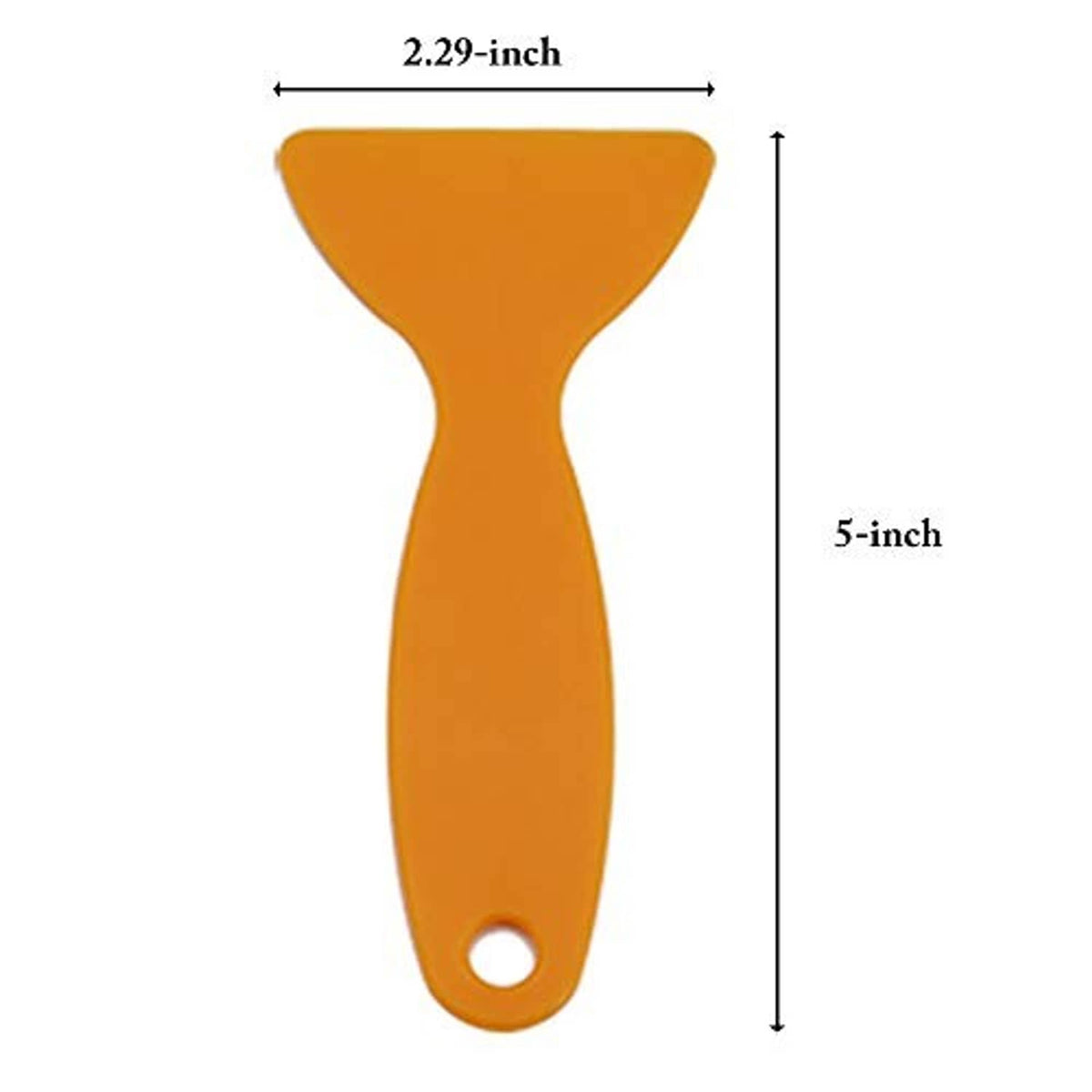 Orange felt edge squeegee dimensions: 2.29-inch wide, 5-inch long