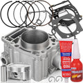 Cylinder block kit with piston, rings, gaskets, clips, and threadlocker adhesive