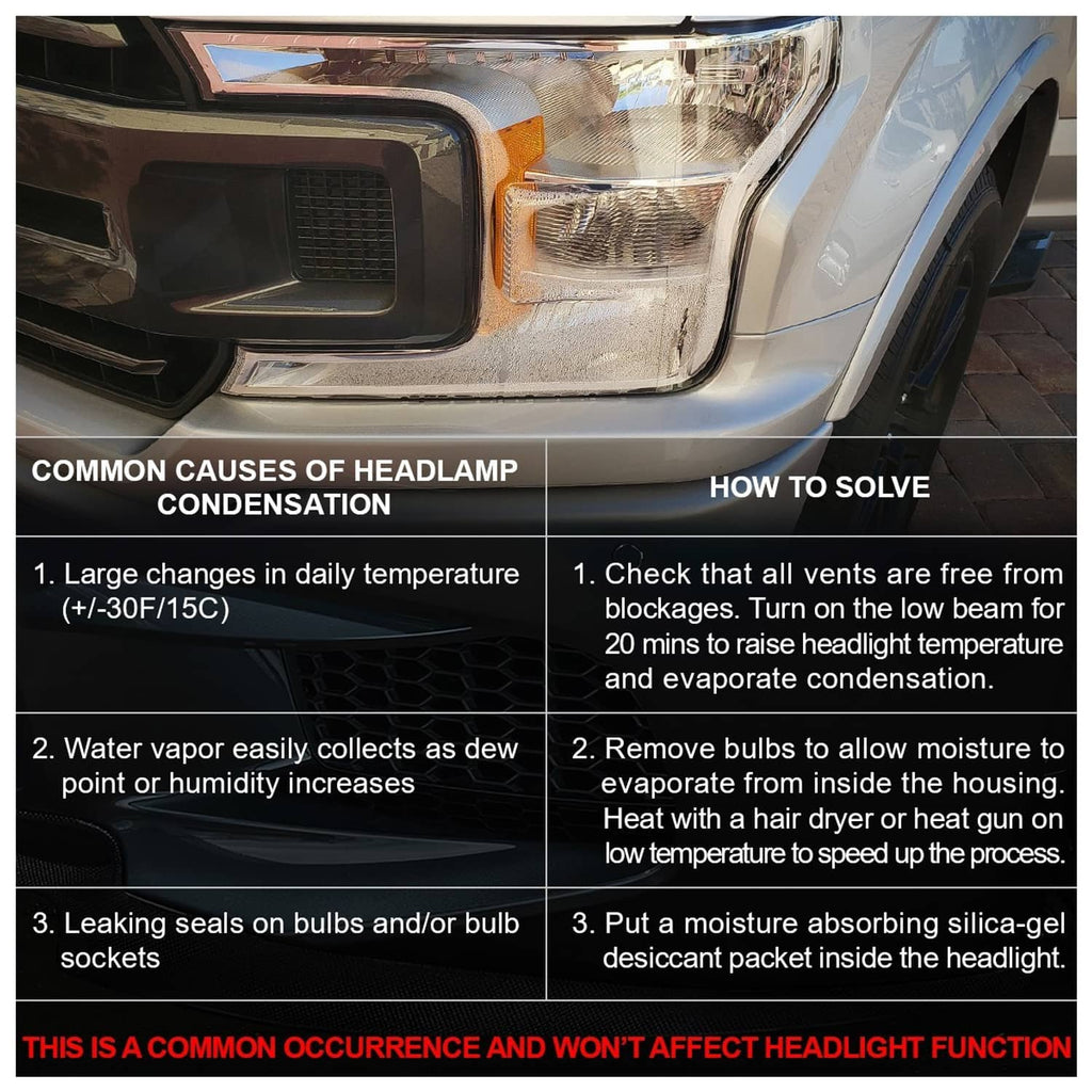 Front corner headlight with amber marker and clear lens on a vehicle