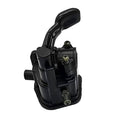 Black thumb throttle control lever assembly with mounting hardware and handle