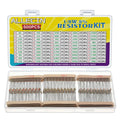 500pcs 1/8W 5% axial resistor assortment kit case, front label