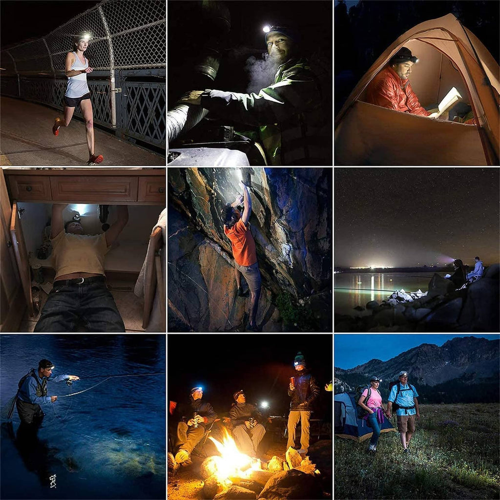 Lepro LED headlamp used for camping and home tasks with bright beams