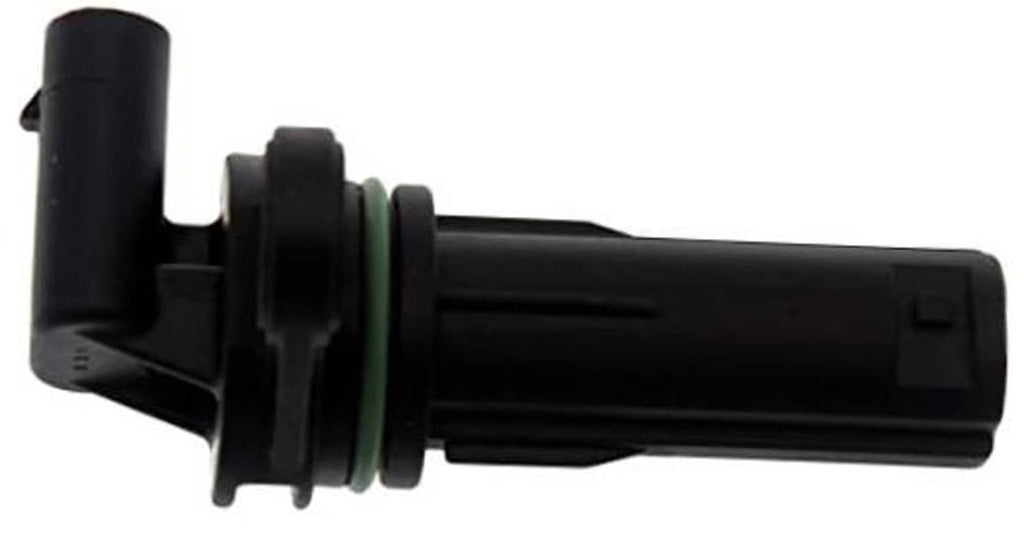 Black engine crankshaft position sensor with green seal ring and electrical connector