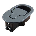 Recliner handle replacement, black snap-in release handle with rounded top