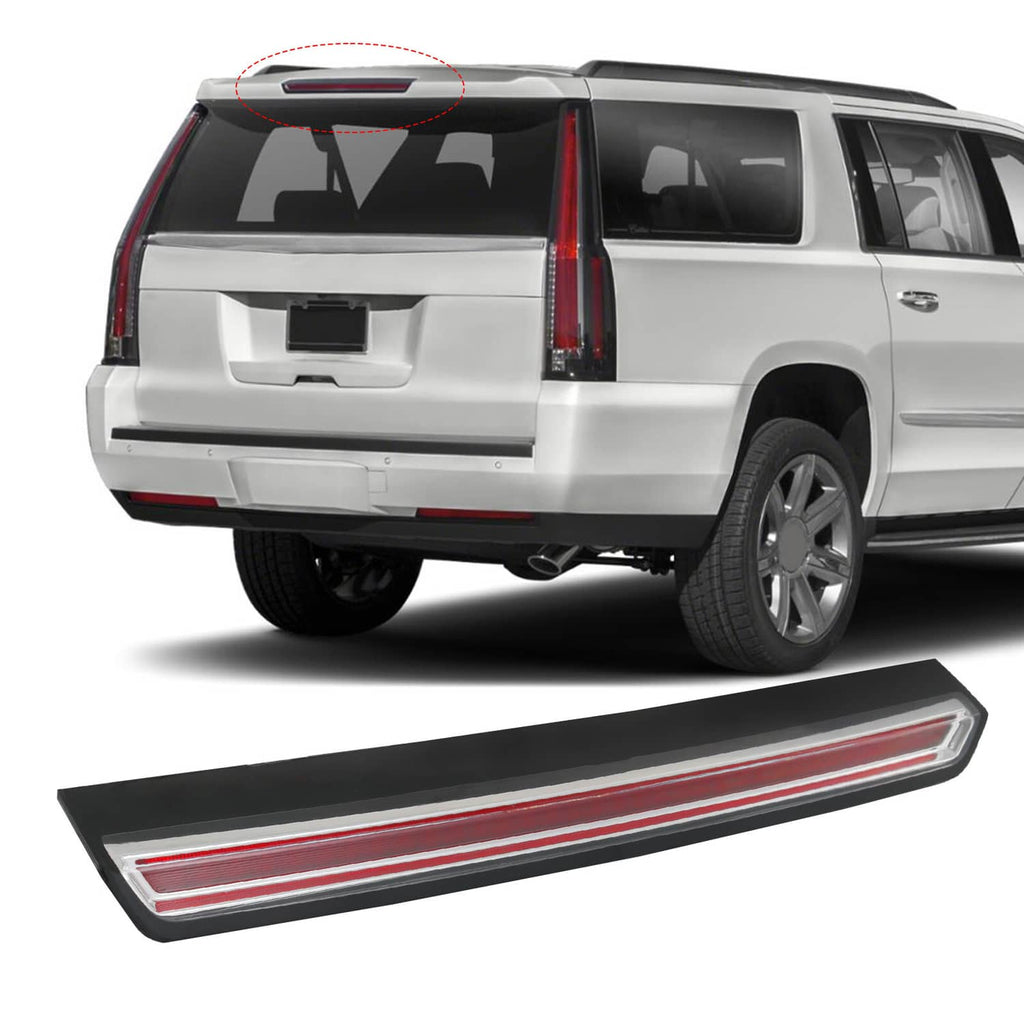 High mount third brake light bar for SUV, red LED strip in clear housing
