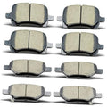 Ceramic brake pads set, multiple front and rear pad pairs shown for replacement