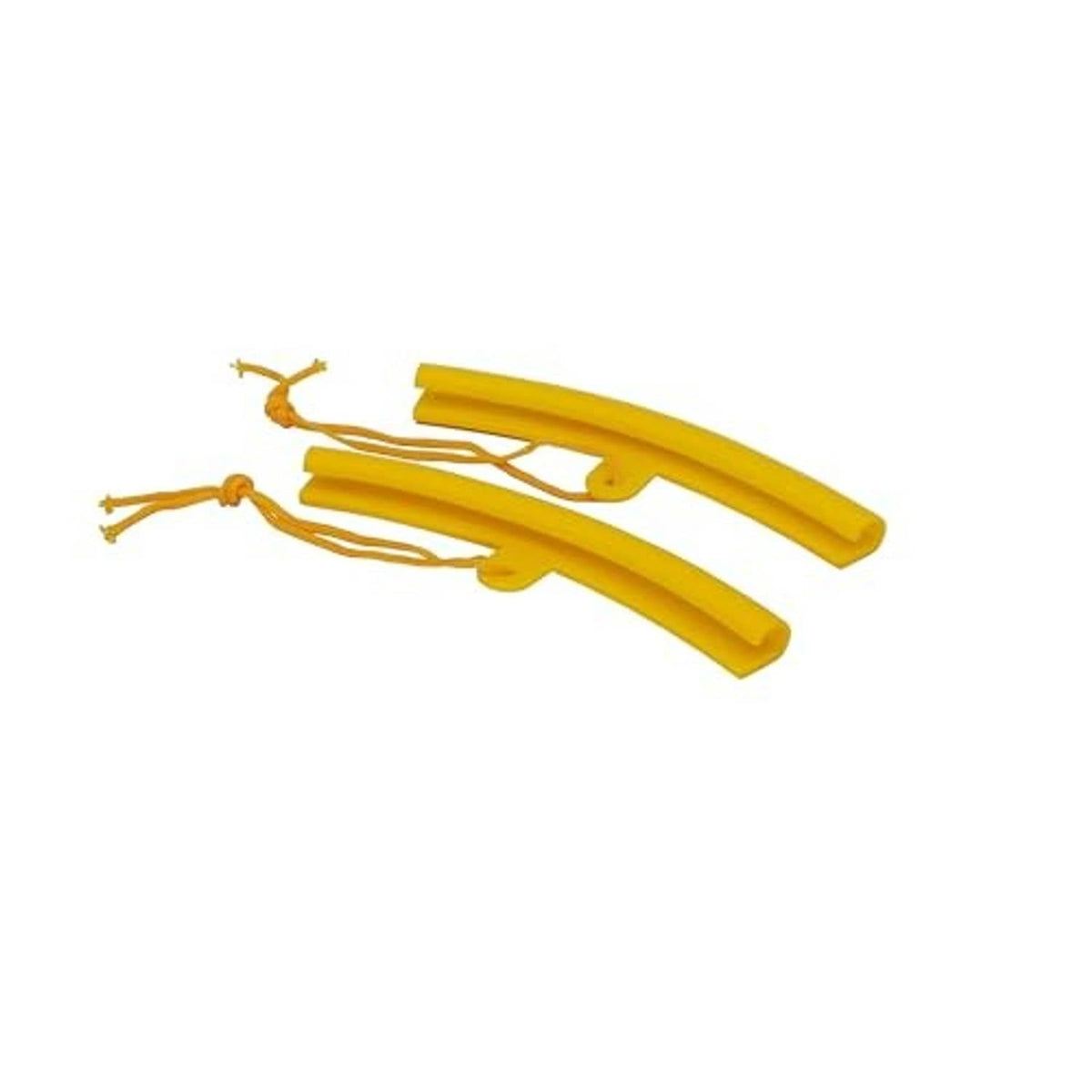 Yellow rim protector hooks for wheel weights, 3-piece set