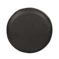 Black round spare tire cover for 26–27.75 in trailer, RV, SUV, truck wheels