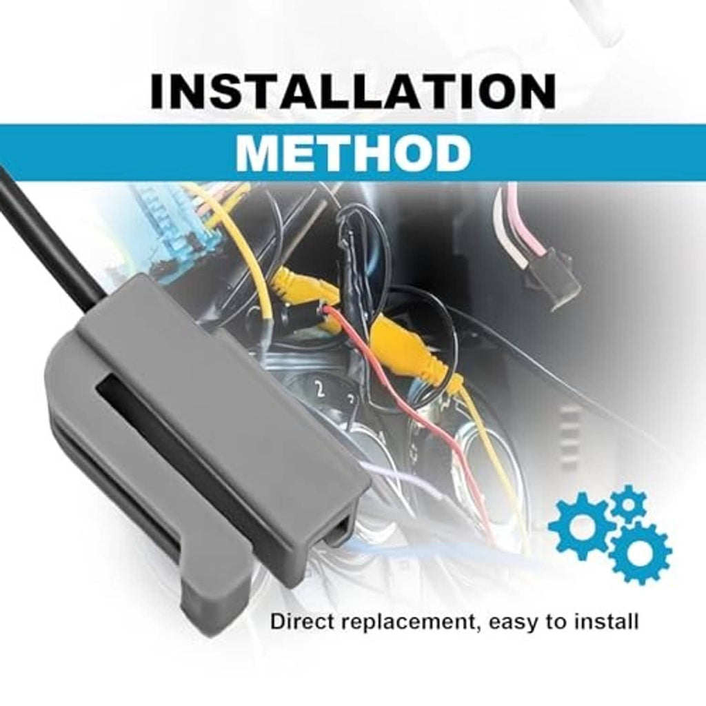 Alternator pigtail wiring harness, gray connector with black wires for direct replacement