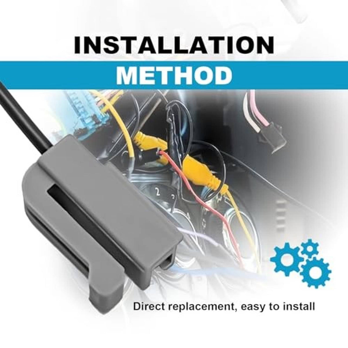 Alternator pigtail wiring harness, gray connector with black wires for direct replacement