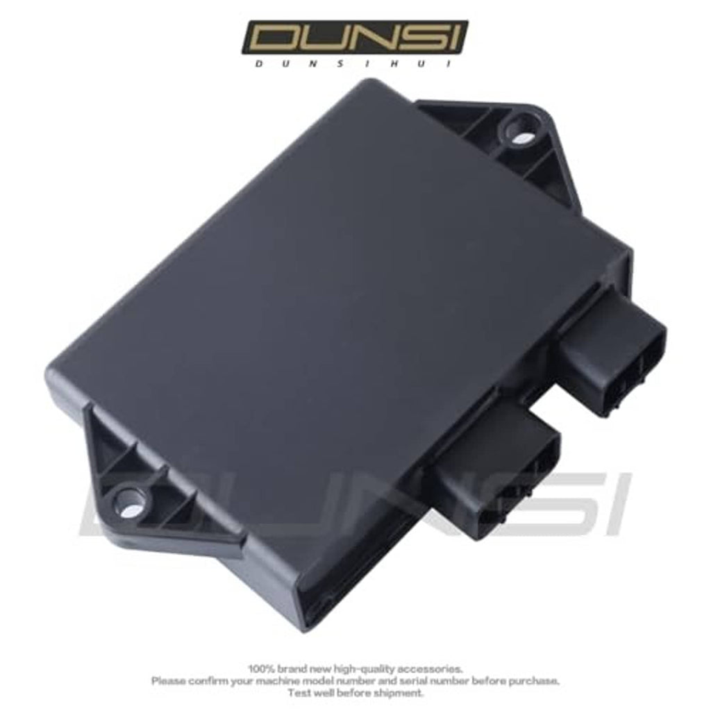 CDI ignition control module with mounting tab and two black multi-pin connectors