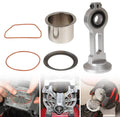 Compressor piston kit parts set with cylinder sleeve, bearing, gaskets, and O-rings