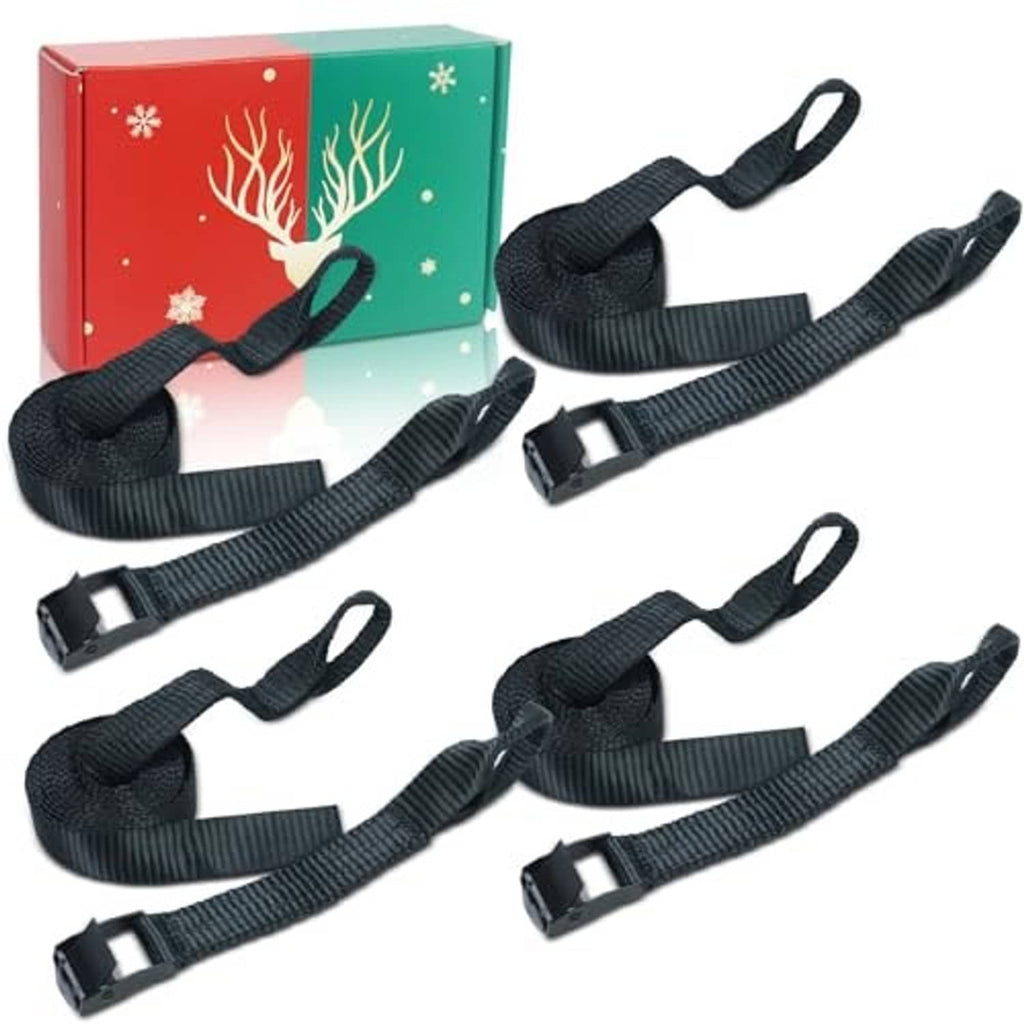 Black climbing stick replacement straps with adjustable buckles, set of 4