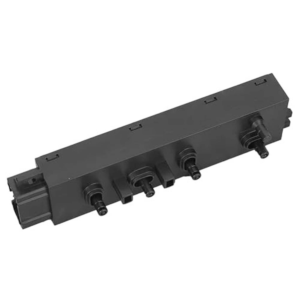 Black power seat switch with rear connector pins and three adjustment ports
