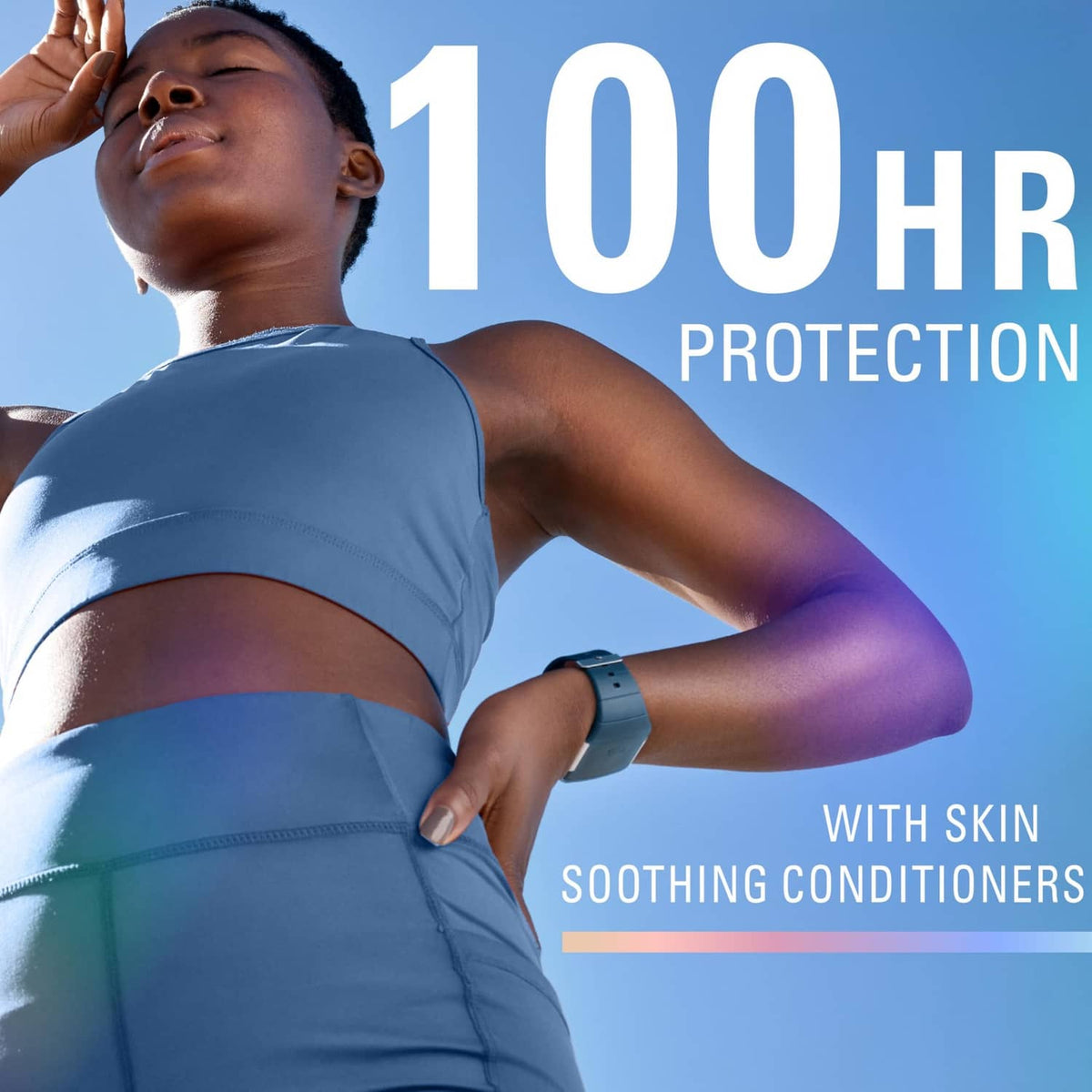 Secret Clinical antiperspirant graphic labeled 100 hr protection