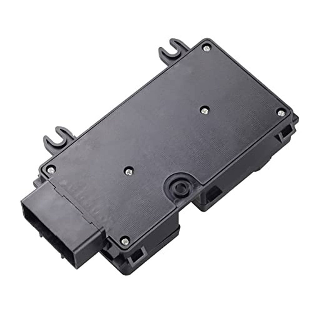 Power seat switch module base with circular socket and four corner mounting holes