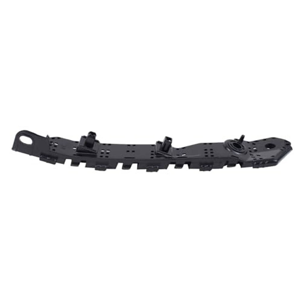 Black front bumper fender bracket support mount bar with two end brackets and hole
