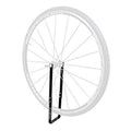 Bicycle front wheel mount holder with black fork straps and base bracket