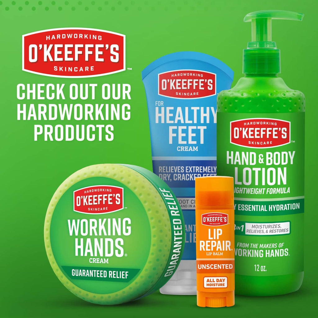 Healthy Feet foot cream products lineup with green hand & body lotion bottle