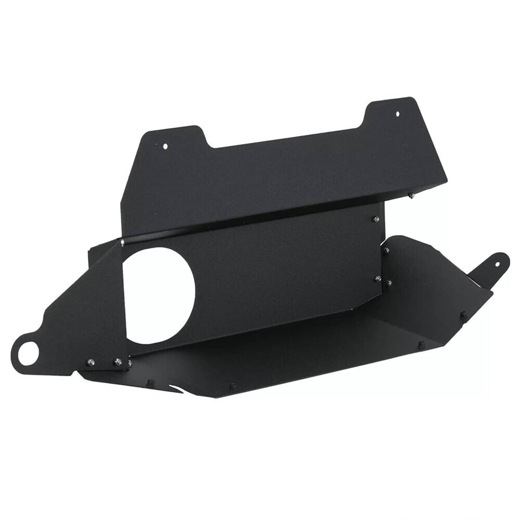 Cold air intake kit airbox housing with mounting brackets and inlet opening