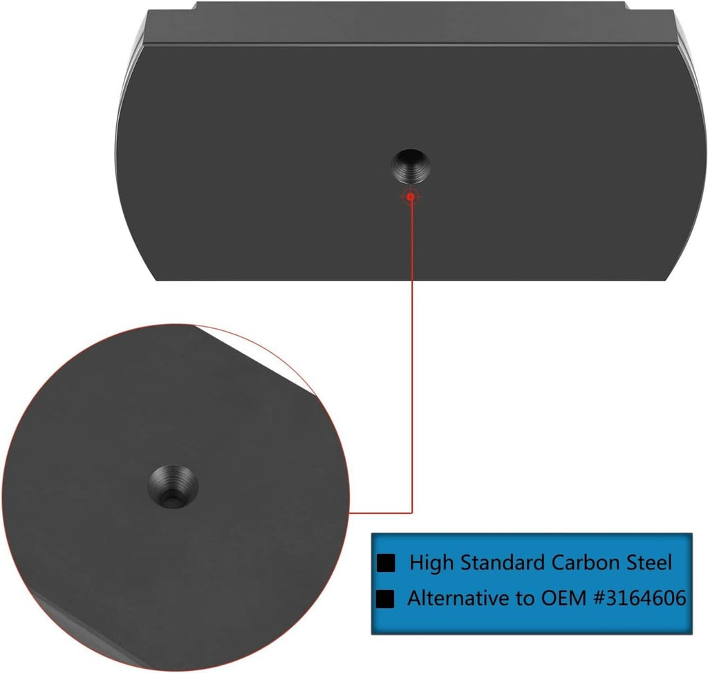 Carbon steel pressing plate with center hole