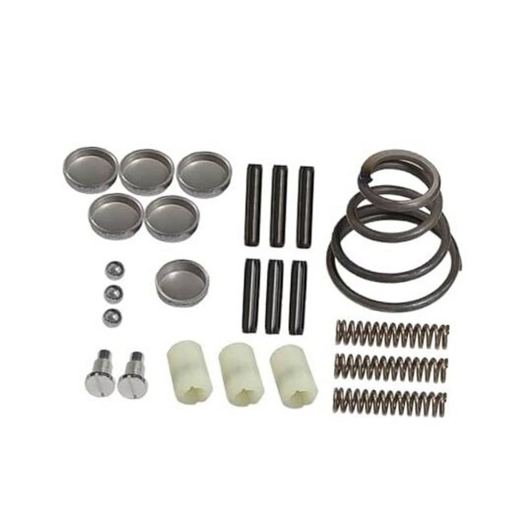 Transmission shifter rebuild set with metal caps, shafts, springs, and bushings