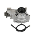Rear differential assembly with black bearing seal and silver metal housing