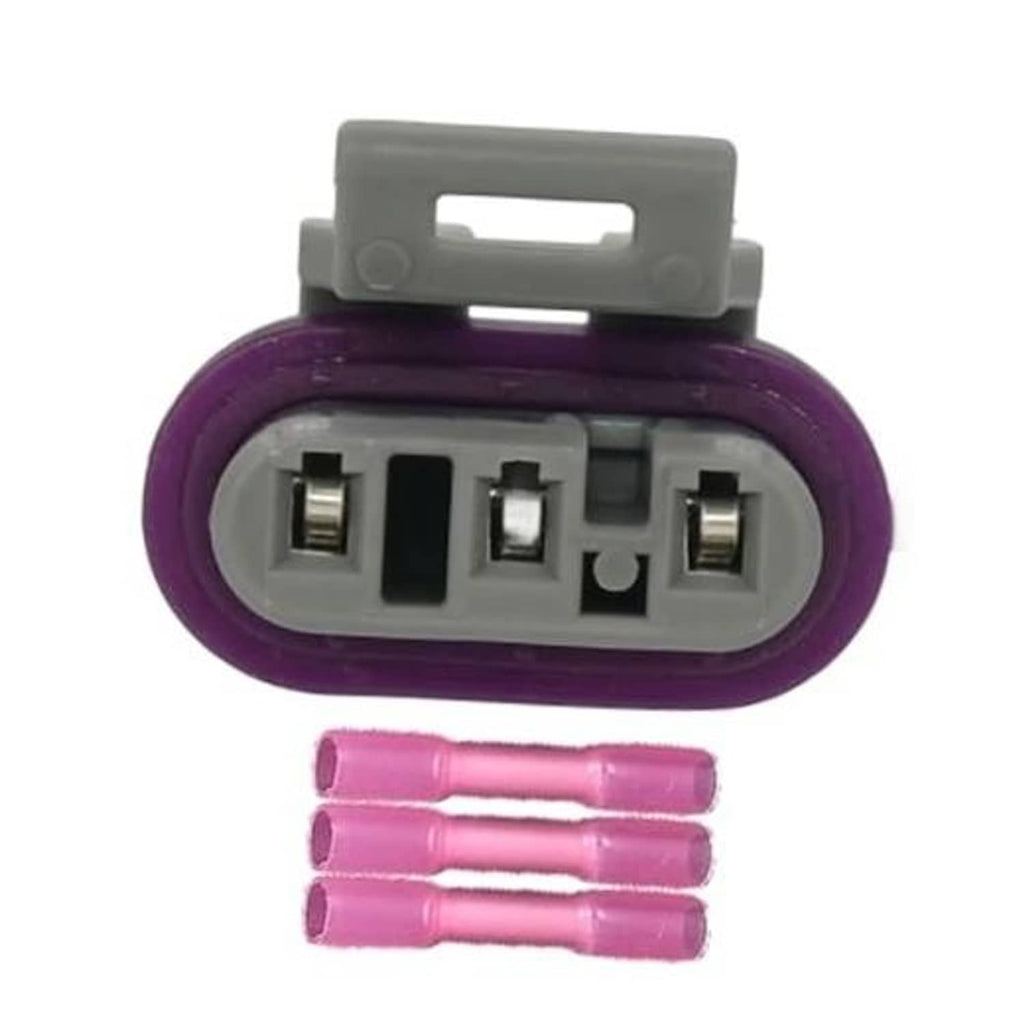 4-pin throttle sensor connector wiring harness with purple cable boots
