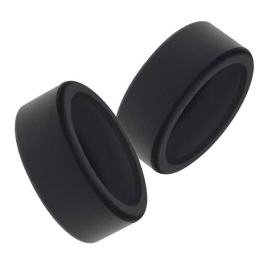 Black silicone ring cover case for Oura Ring Gen 3, front view