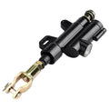 Black rear brake master cylinder coolster with gold mounting rod and fork