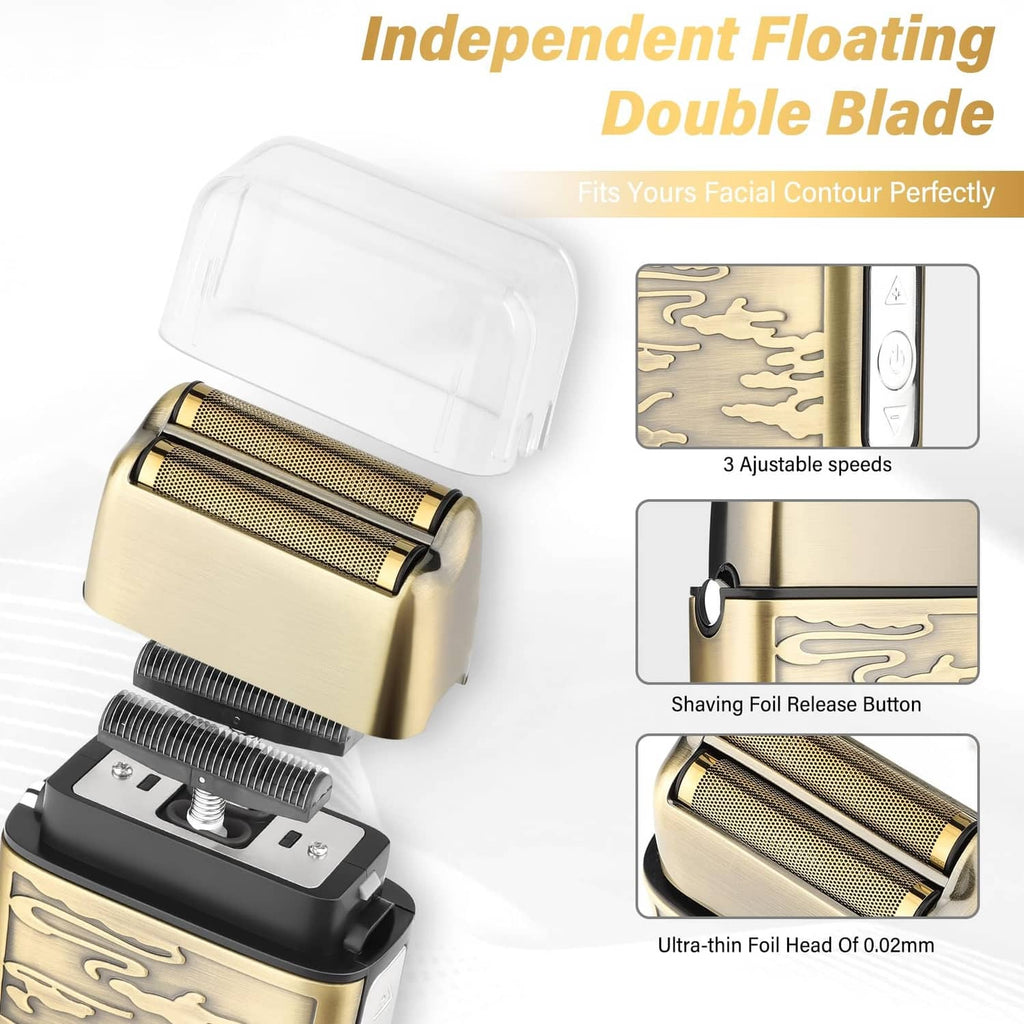 Bronze GSKY trimmer with detachable foil head and adjustable speed settings