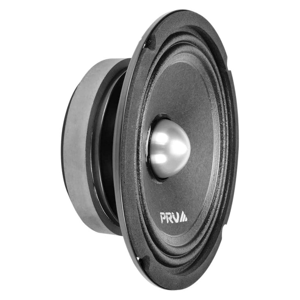 Black 6.5-inch shallow midrange bullet speaker with round cone and dust cap
