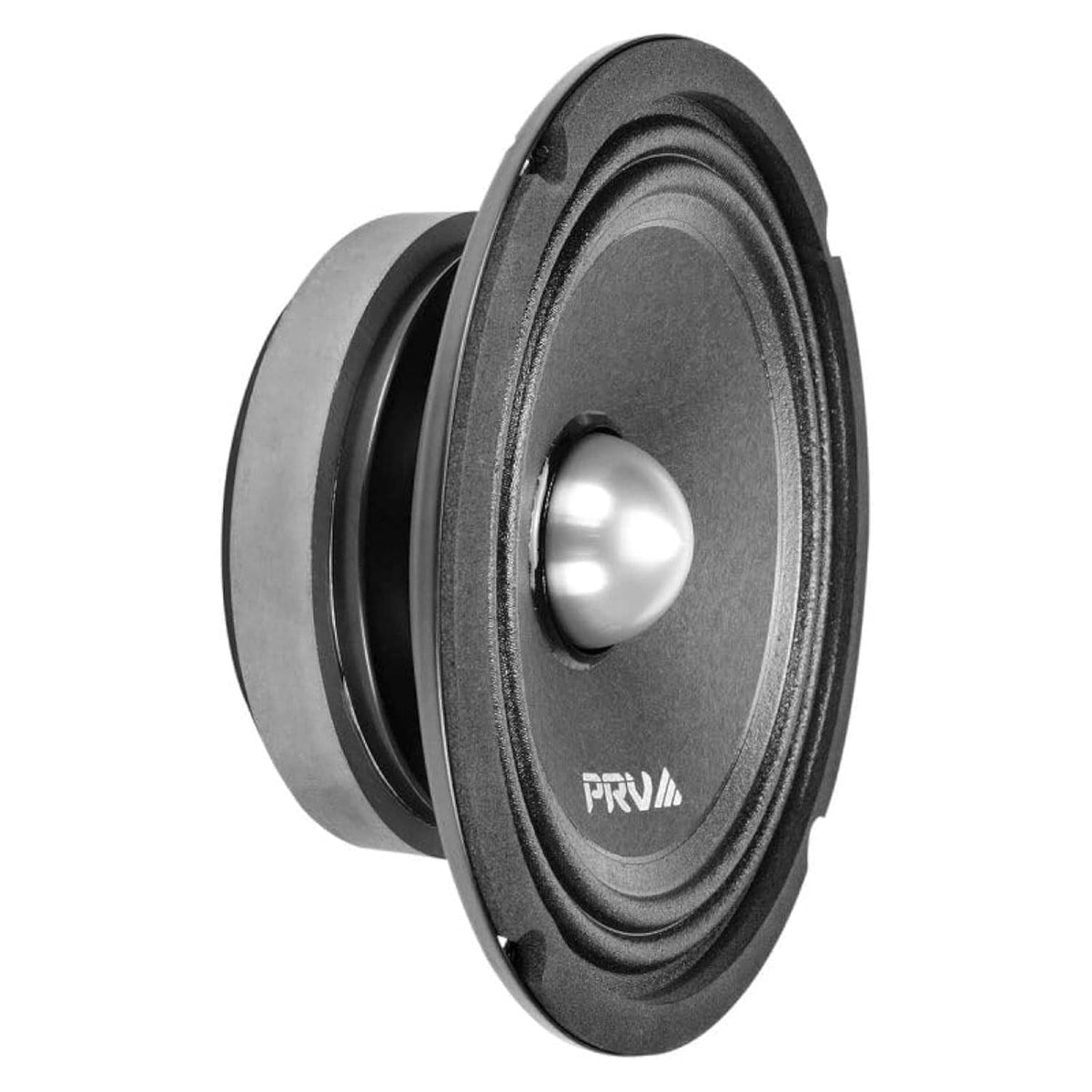 Black 6.5-inch shallow midrange bullet speaker with round cone and dust cap