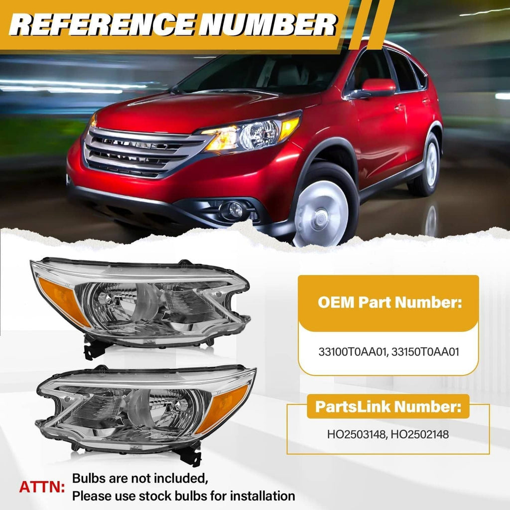 Front corner headlight assemblies with clear lenses and amber side markers, shown on car