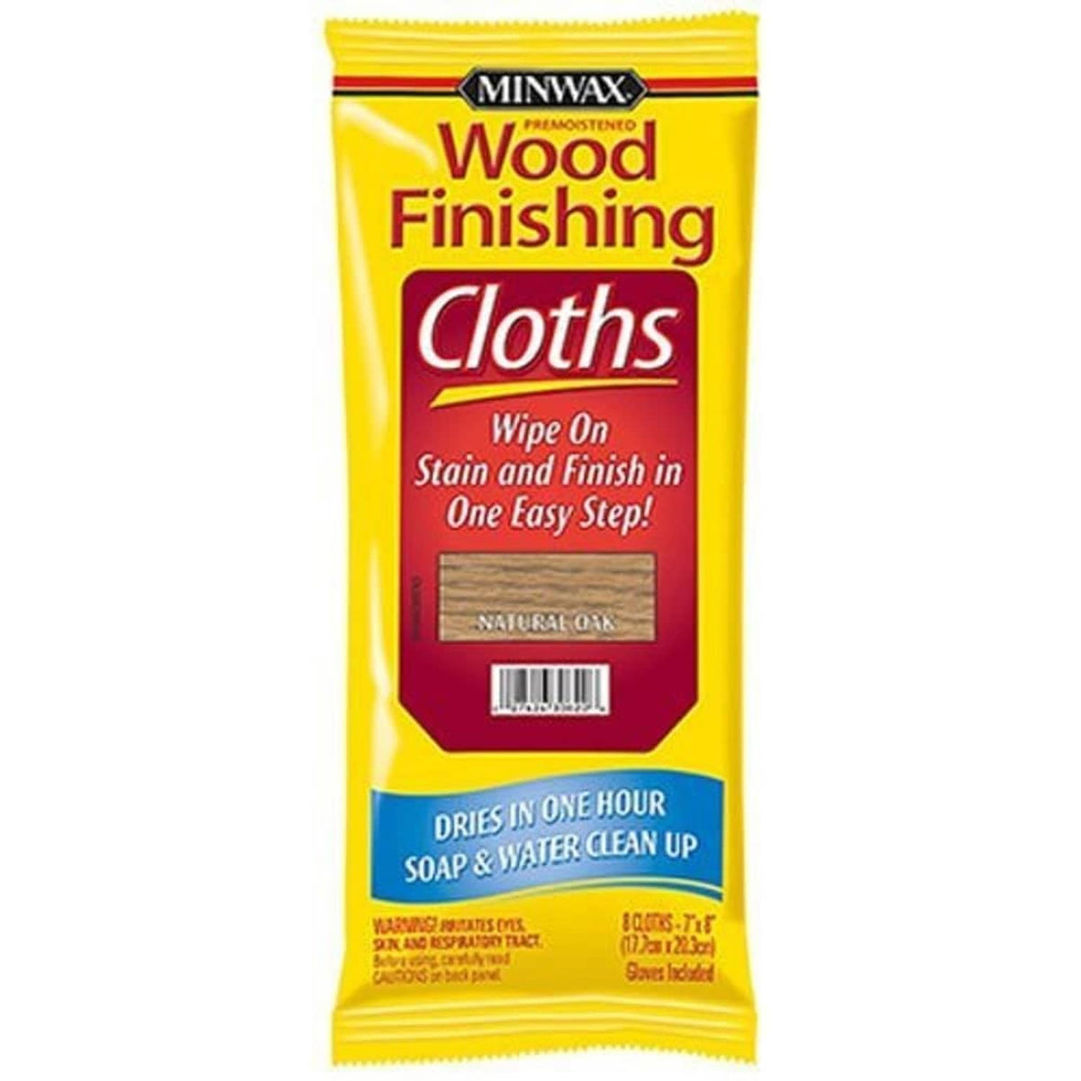 Wood finishing cloths pouch in Natural Oak color