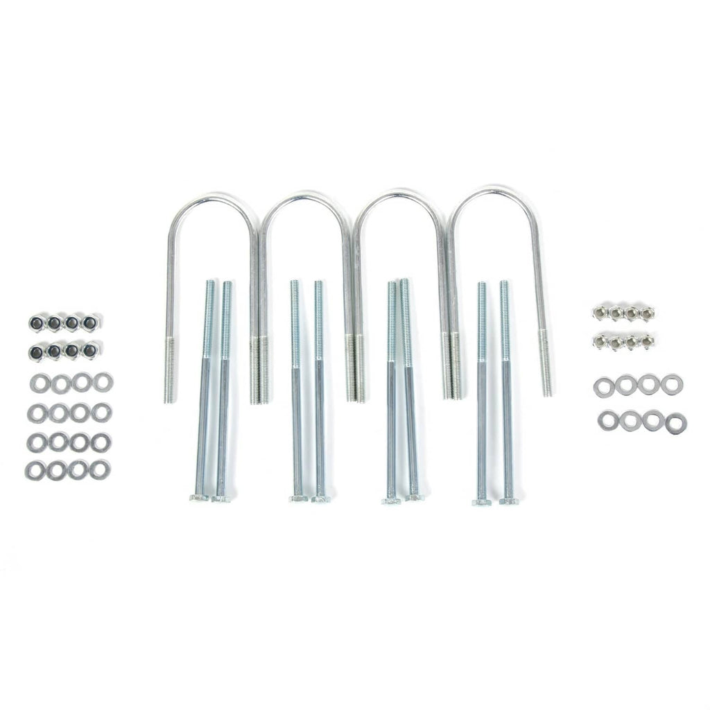Set of chrome drop spindle hardware studs with small bolts and washers