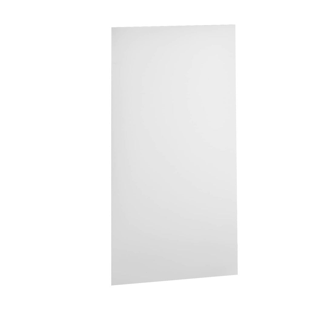 White PVC drop ceiling tile panel with smooth rectangular face.