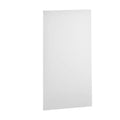 White PVC drop ceiling tile panel with smooth rectangular face.