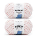 Bernat Blanket Extra jumbo chenille yarn, blush pink, 2-pack skeins with labels