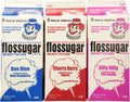 Flossugar cotton candy sugar boxes: Boo Blue, Cherry Berry, Silly Nilly