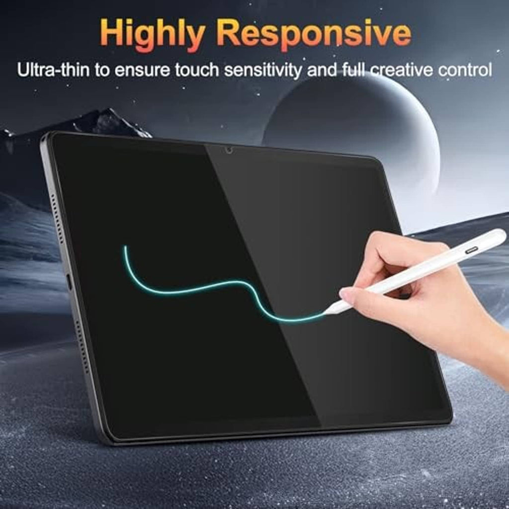 Ultra-thin tempered glass screen protector for tablet touch sensitivity, with stylus