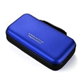 Blue hard EVA CD/DVD case with black zipper, compact rectangular storage