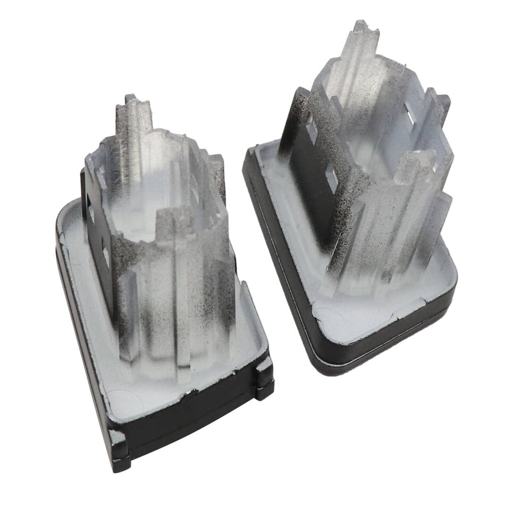 Car door lock switch button, silver metal contacts with black plastic base