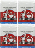 Saf-instant 16 oz instant yeast pouch, 4-pack bundle in red and white packaging.